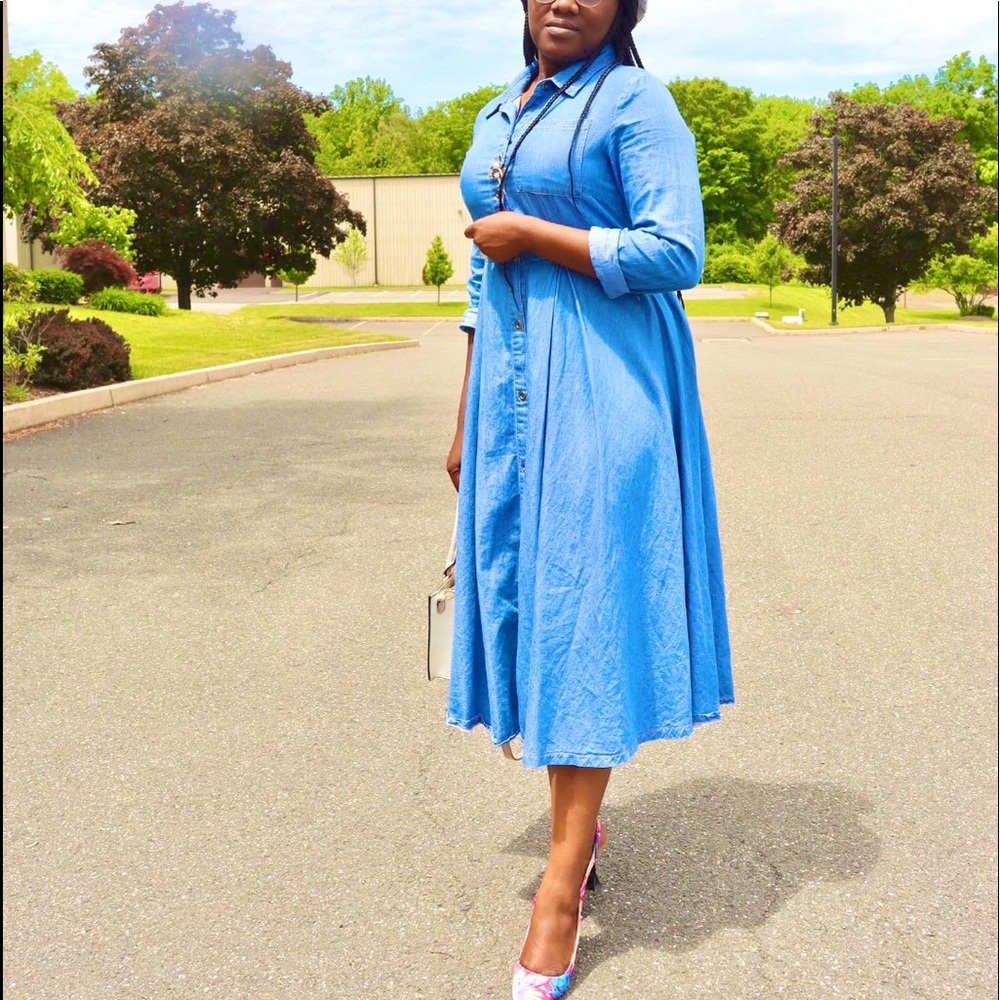 Denim dress